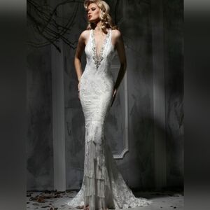 Impression Bridal Wedding Dress. Size 12 White